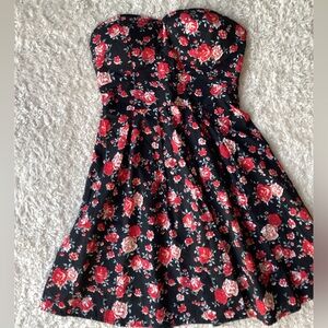 Floral Strapless Dress